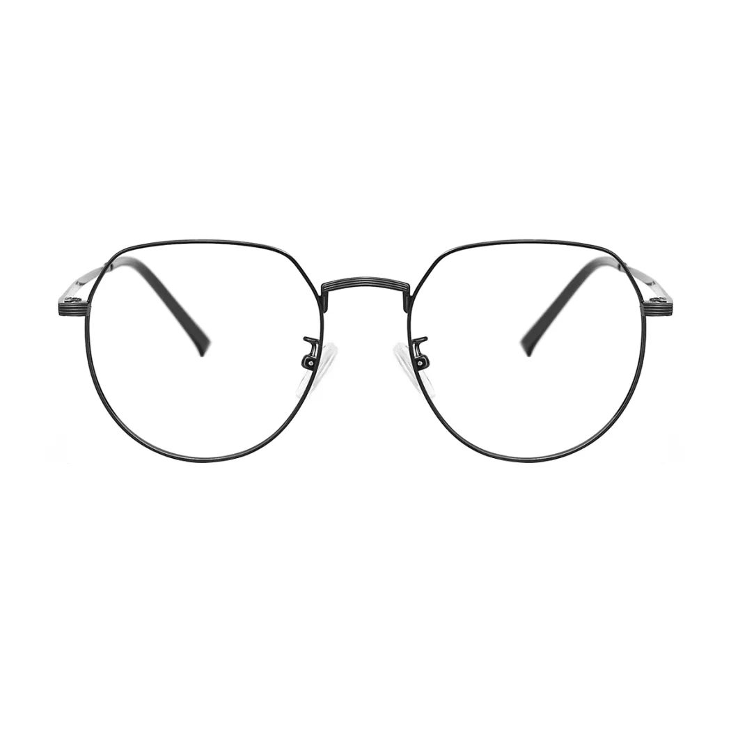 Oval Black Eyeglasses