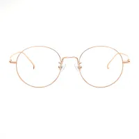 Round Rose Gold Eyeglasses