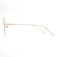 Round Rose Gold Eyeglasses