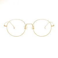 Round Gold Eyeglasses