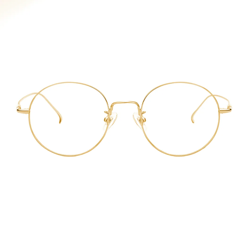 Round Gold Eyeglasses
