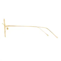 Round Gold Eyeglasses