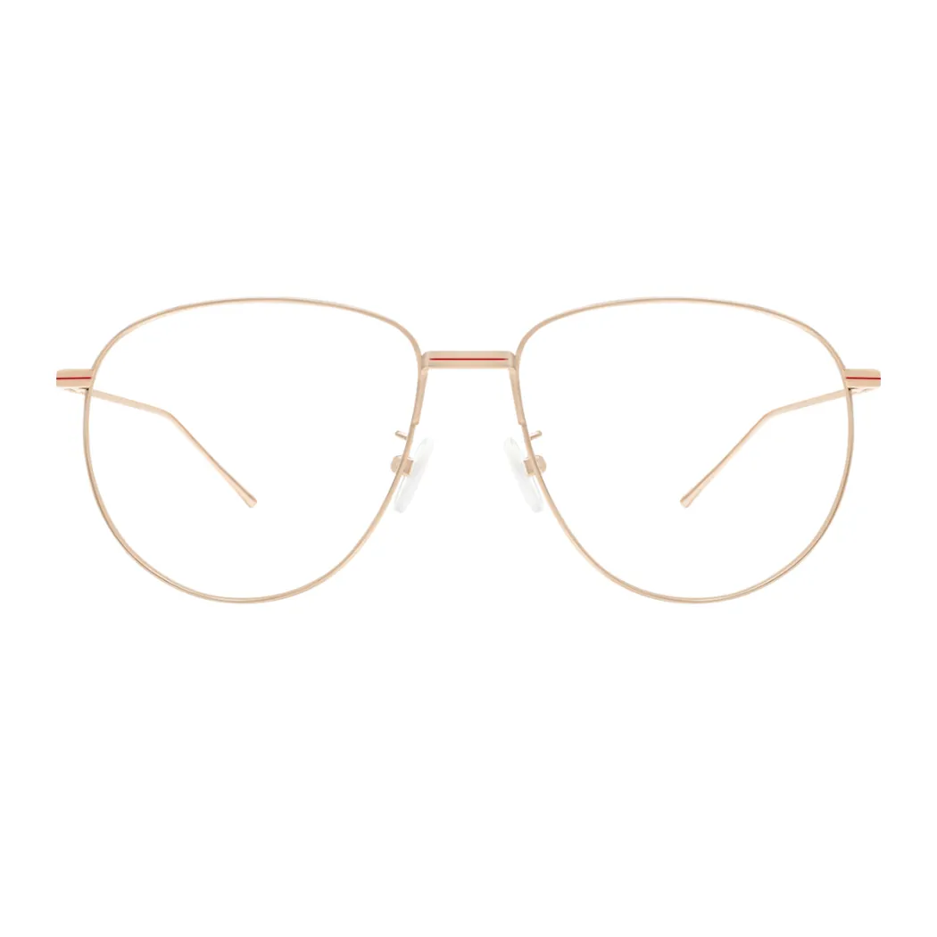 Aviator Rose Gold Eyeglasses
