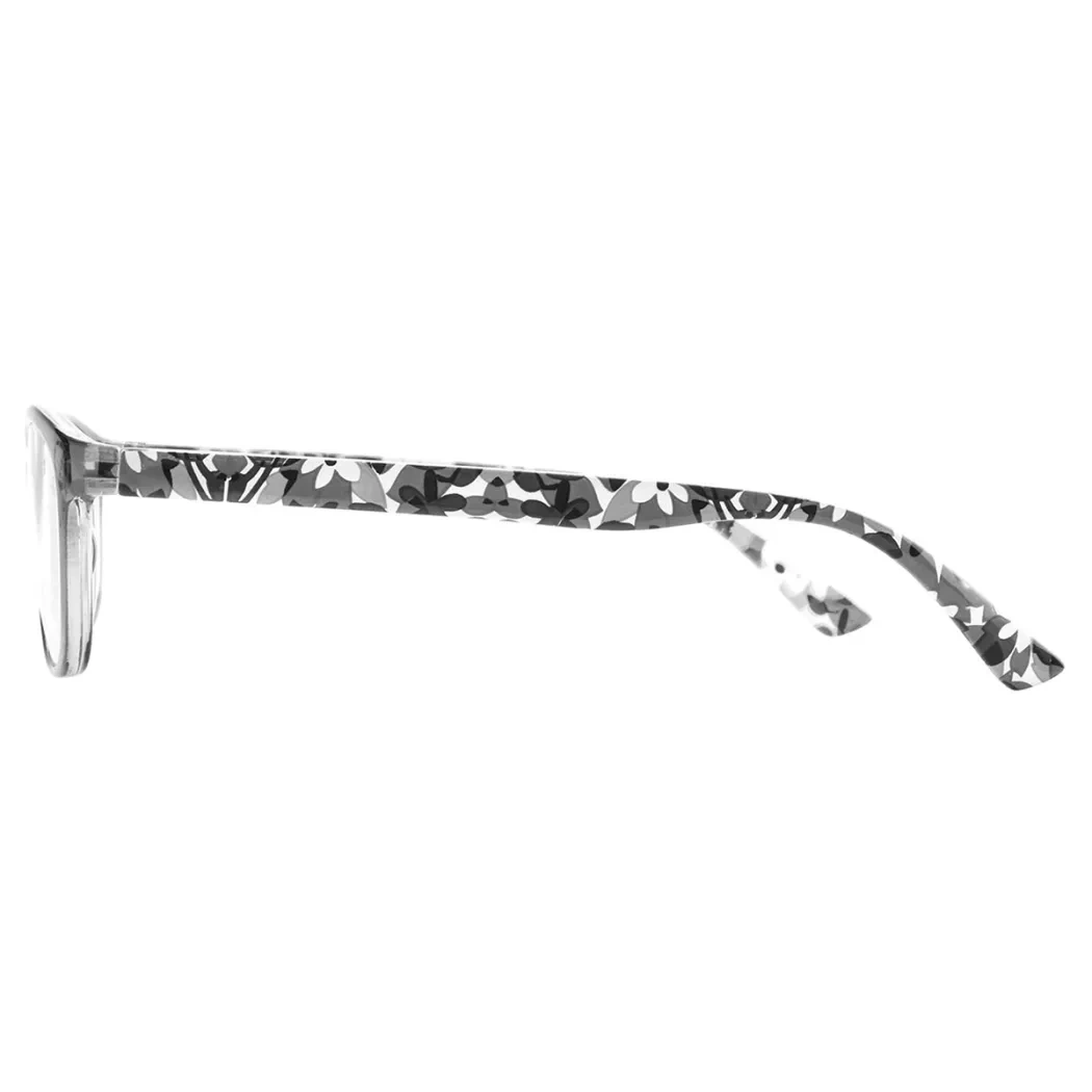 Oval Black Reading Glasses