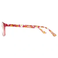 Oval Red Reading Glasses