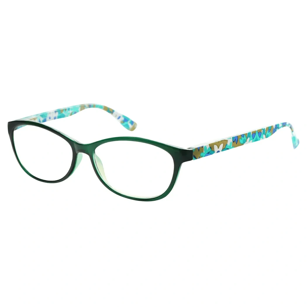 Oval Blue Reading Glasses