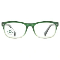 Square Green Reading Glasses