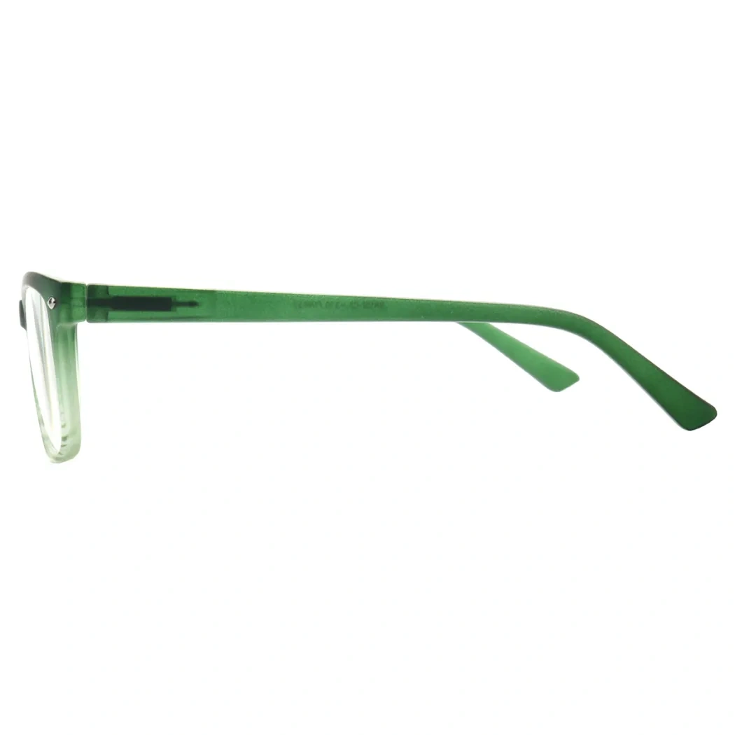 Square Green Reading Glasses
