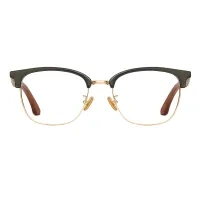 Browline Black Gold Eyeglasses