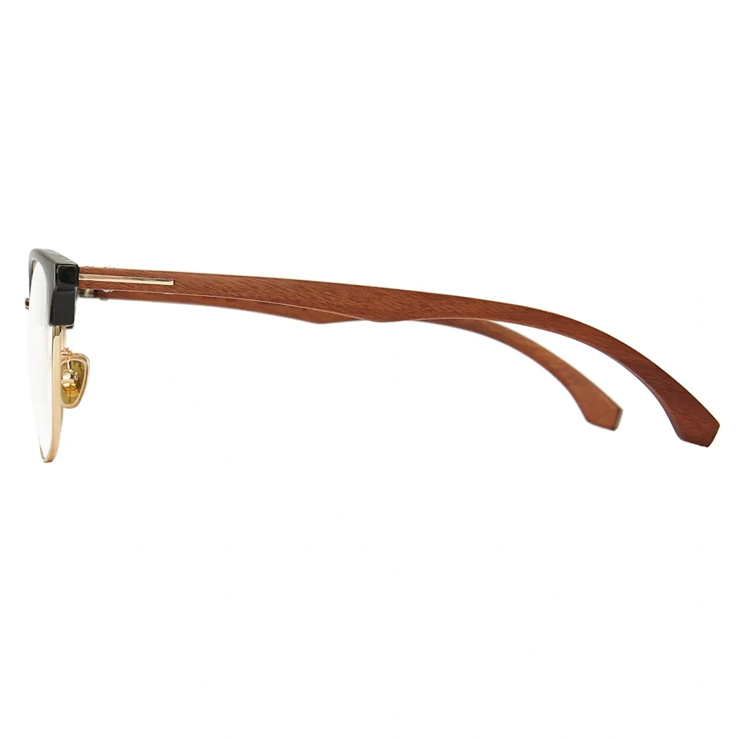 Browline Black Gold Eyeglasses