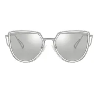 Cat-eye Silver Sunglasses