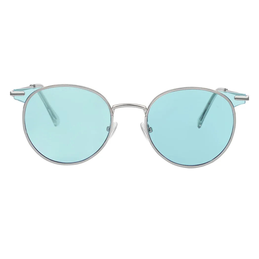 Round Silver Sunglasses