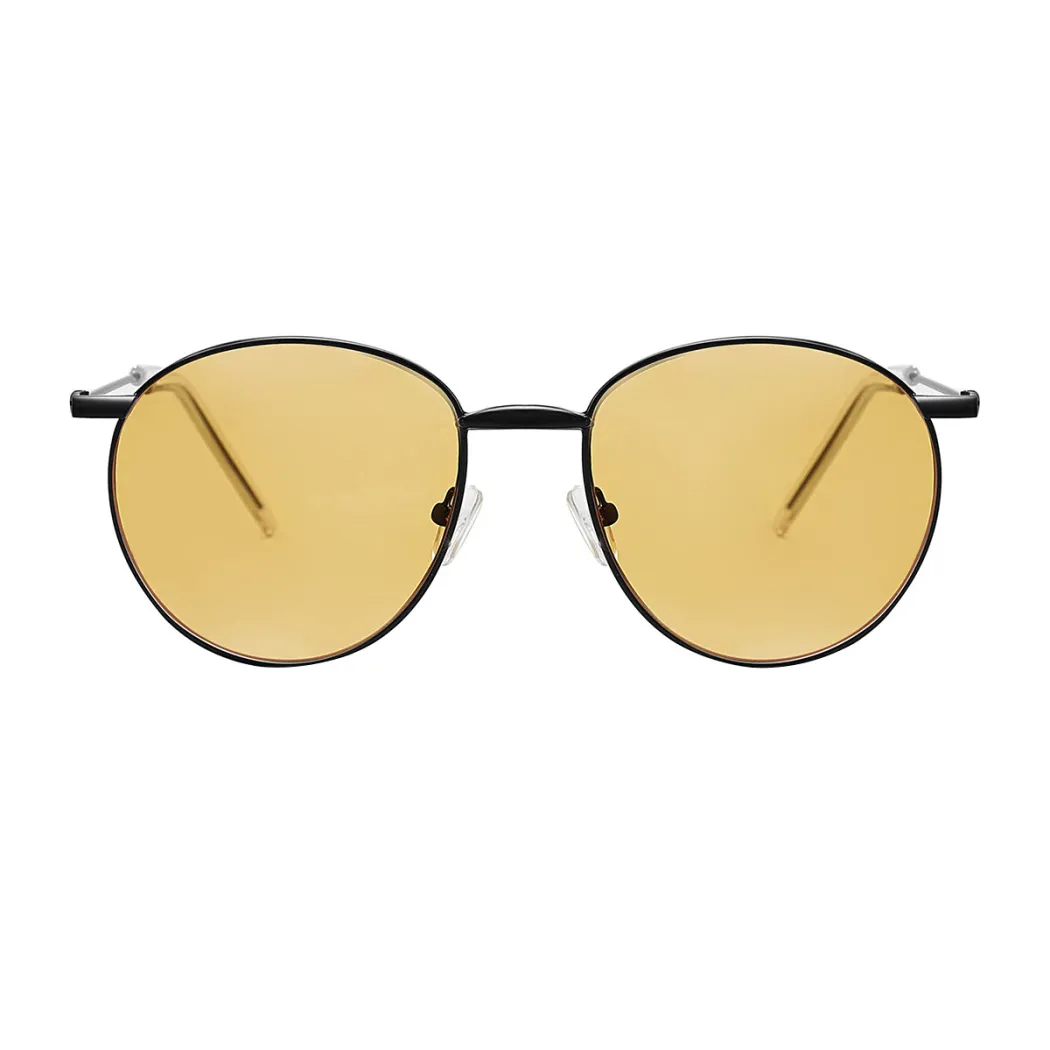 Round Black Sunglasses