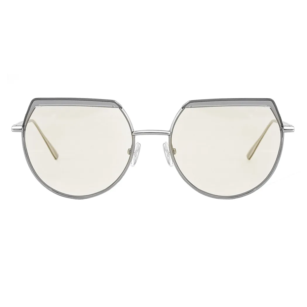 Geometric Silver Sunglasses