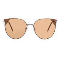 Cat-eye Silver Sunglasses