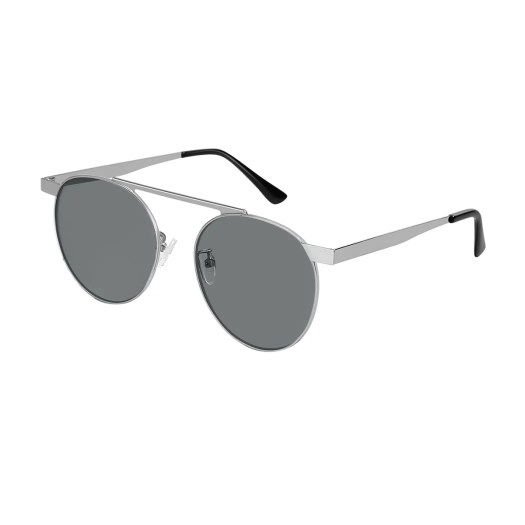Round Silver Sunglasses