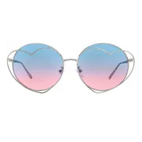 Round Silver Sunglasses