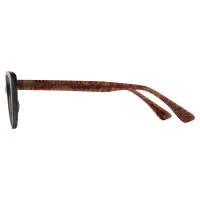 Cat-eye Transparent Gray Eyeglasses