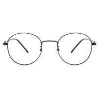 Oval Black Eyeglasses