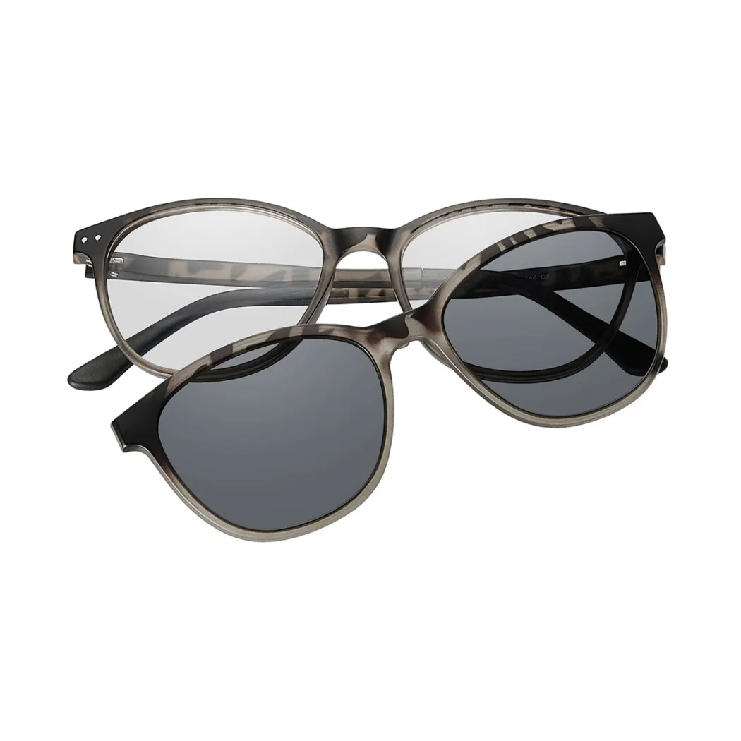 Cat-eye Grey Eyeglasses