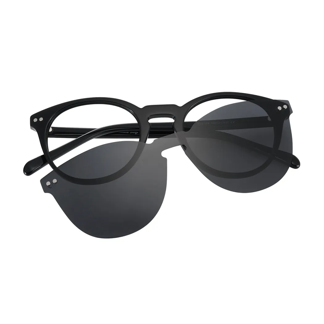 Round Black Eyeglasses
