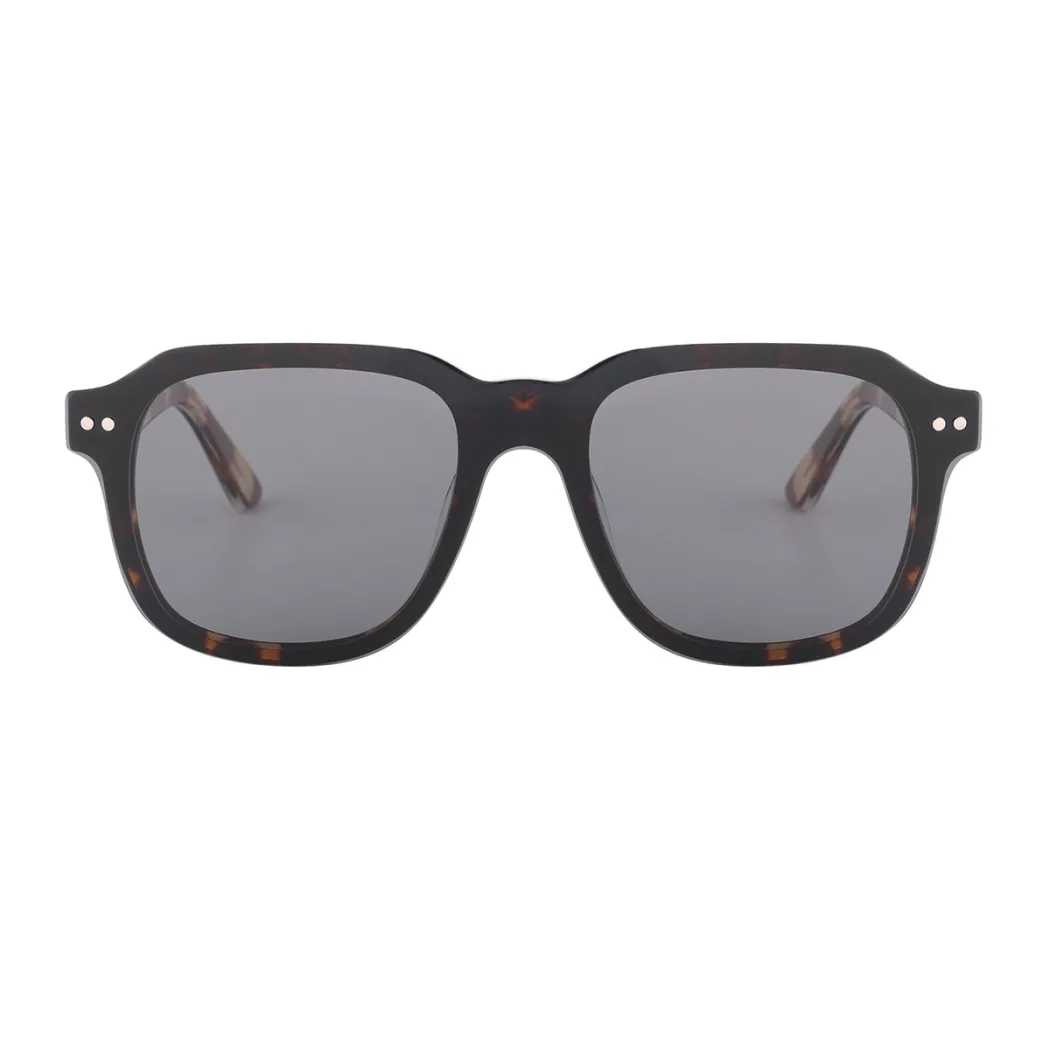Square Dark Tortoiseshell Eyeglasses