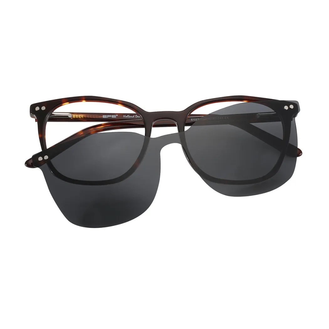 Square Dark Tortoiseshell Eyeglasses