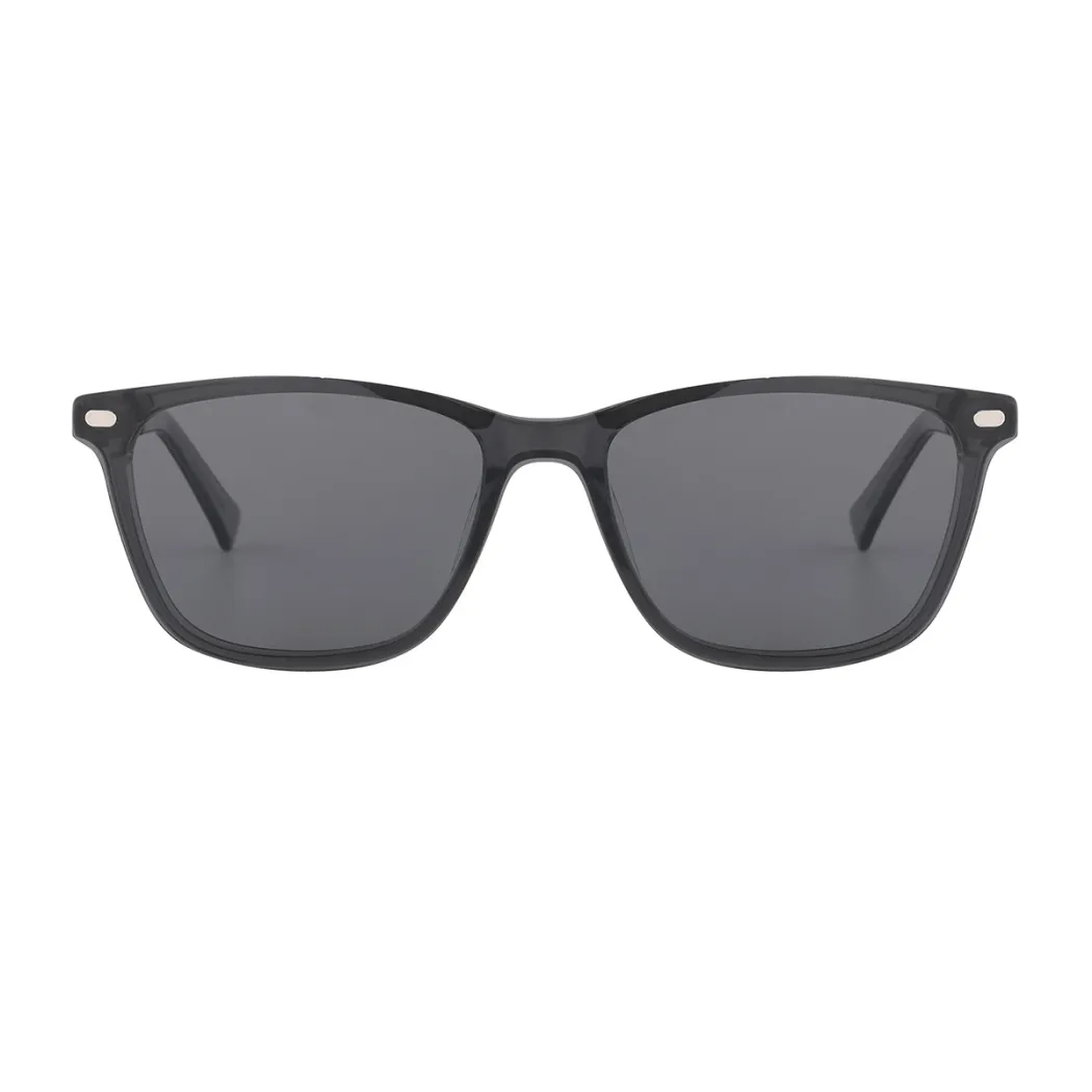 Square Grey Eyeglasses