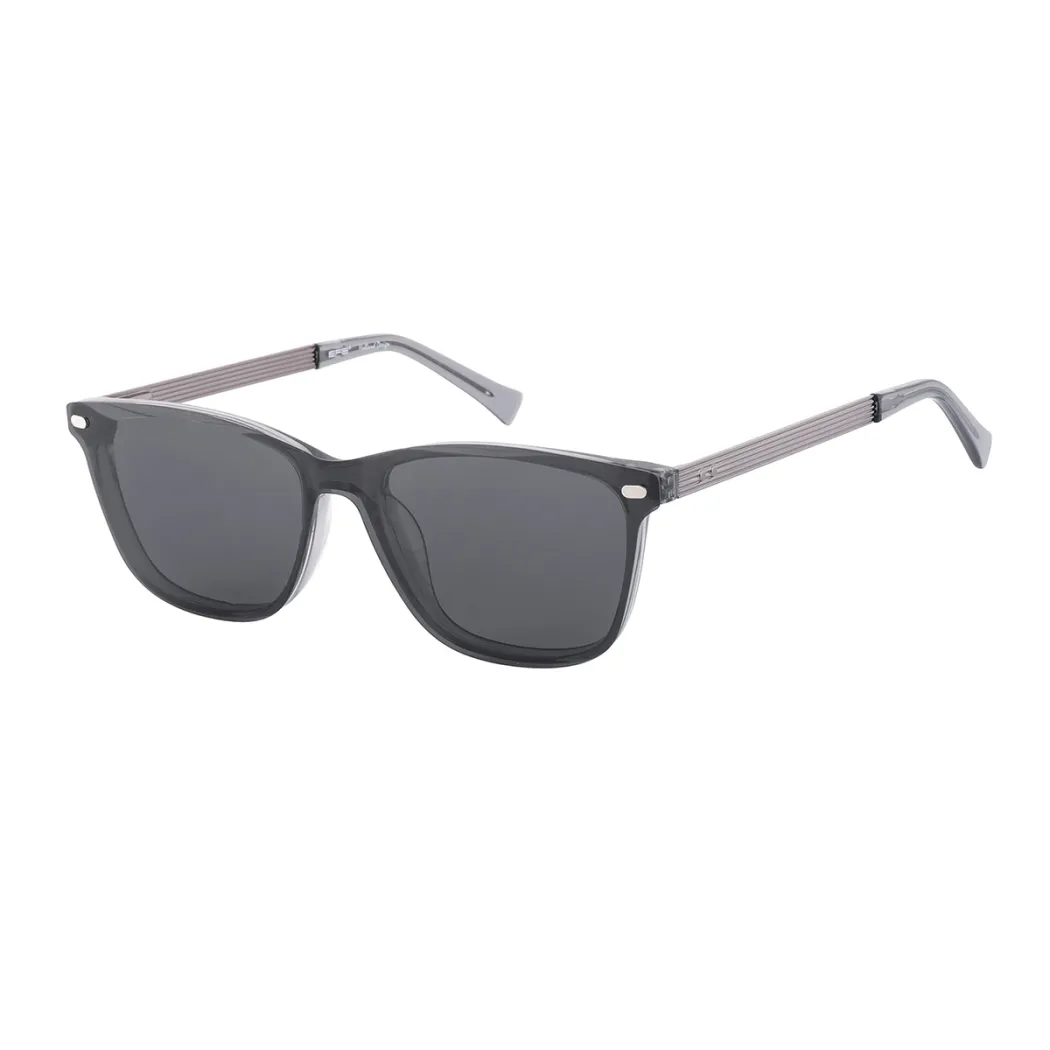 Square Grey Eyeglasses