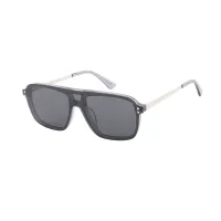 Square Grey Eyeglasses