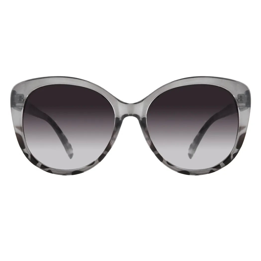 Square Transparent Gray Sunglasses