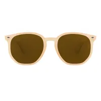 Square Light Brown Sunglasses