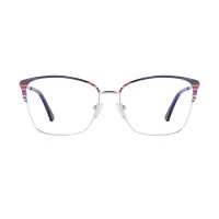 Browline Purple Eyeglasses