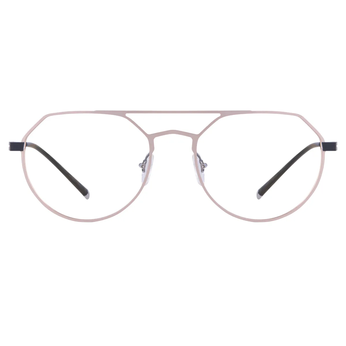 Aviator Pink Gold Eyeglasses