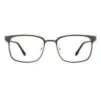 Rectangle Matte Black Eyeglasses