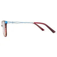 Square Striped Eyeglasses