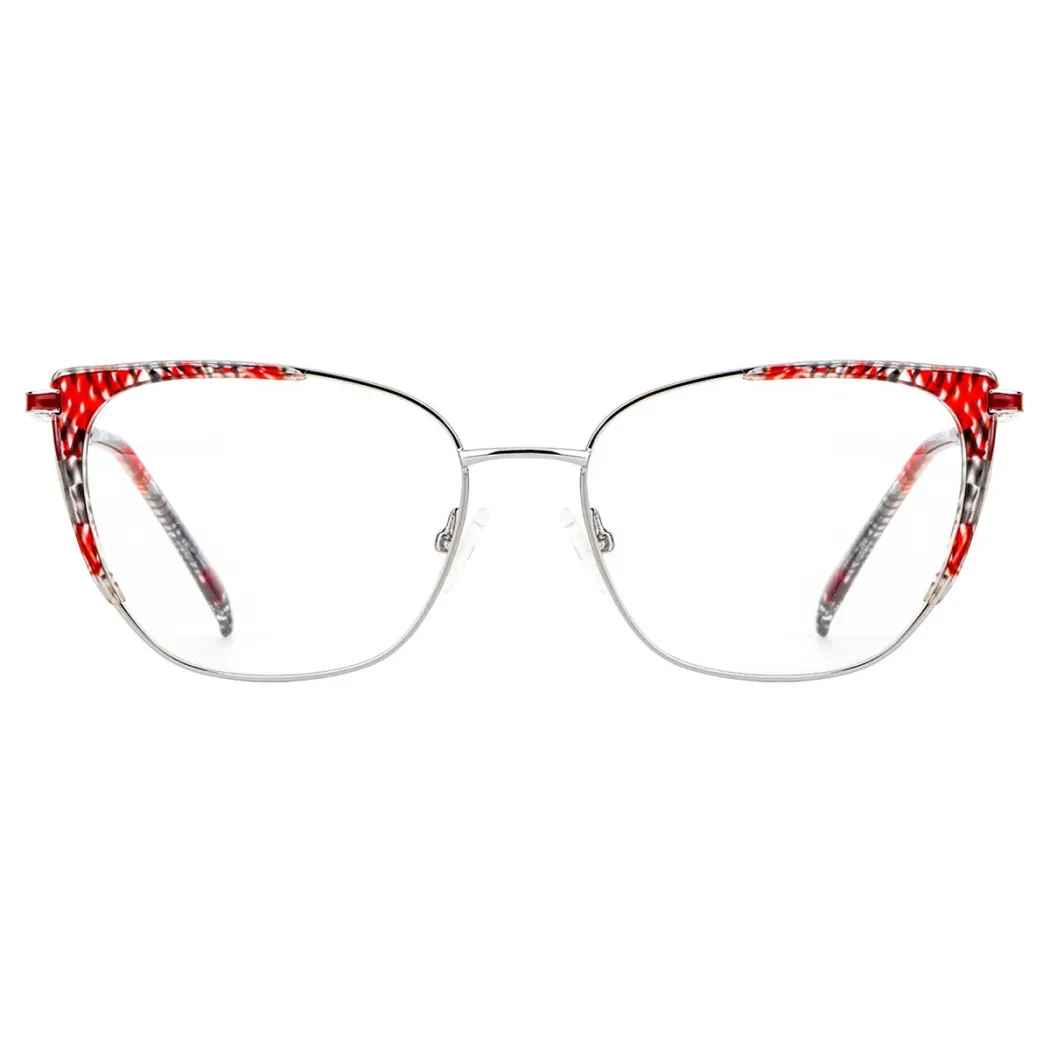 Square Ruby Tortoiseshell Eyeglasses