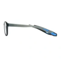 Oval Black/Blue Eyeglasses