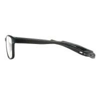 Rectangle Transparent Gray Eyeglasses