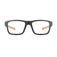Rectangle Black/Orange Eyeglasses