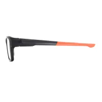 Rectangle Black/Orange Eyeglasses