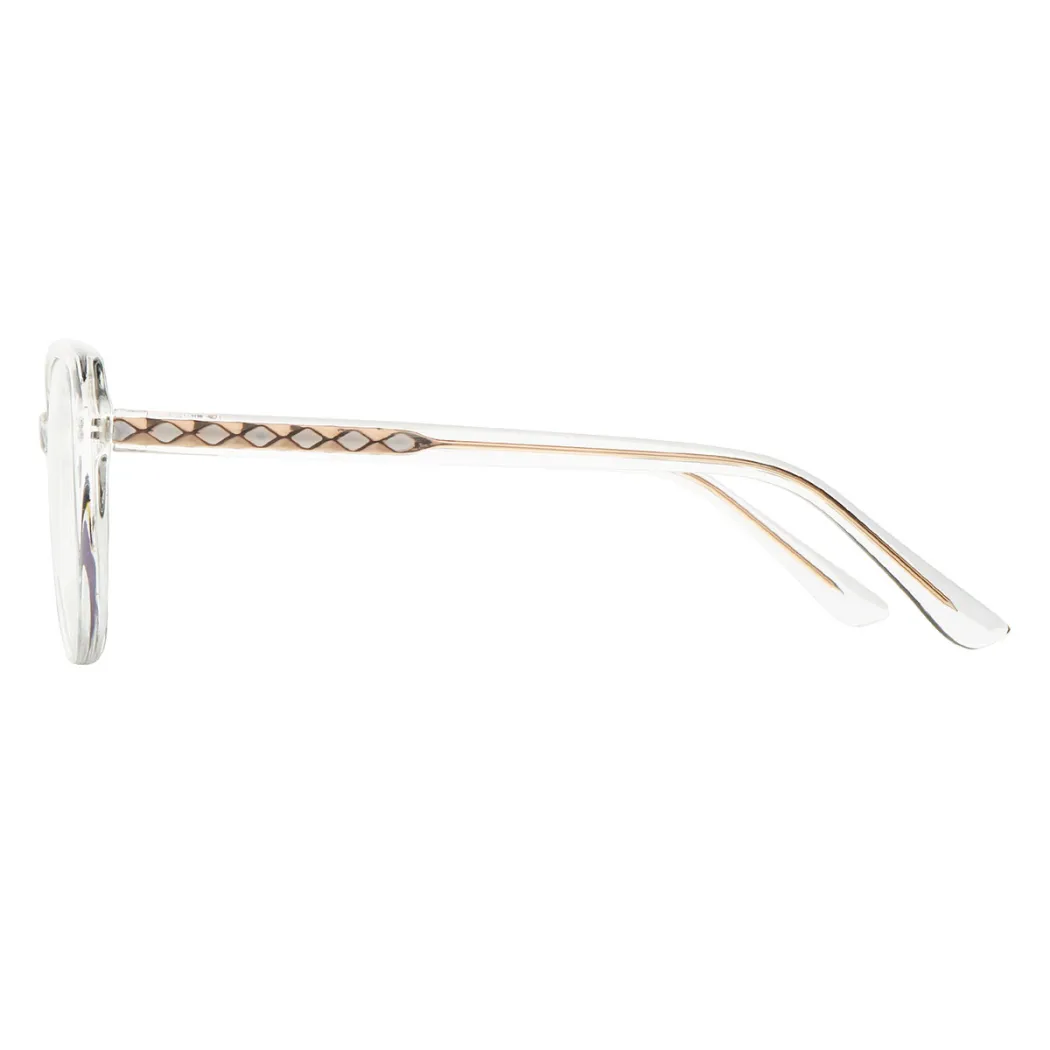 Oval Clear Eyeglasses