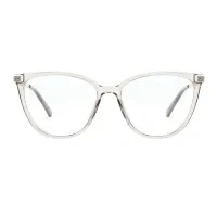 Cat-eye Transparent Gray Eyeglasses