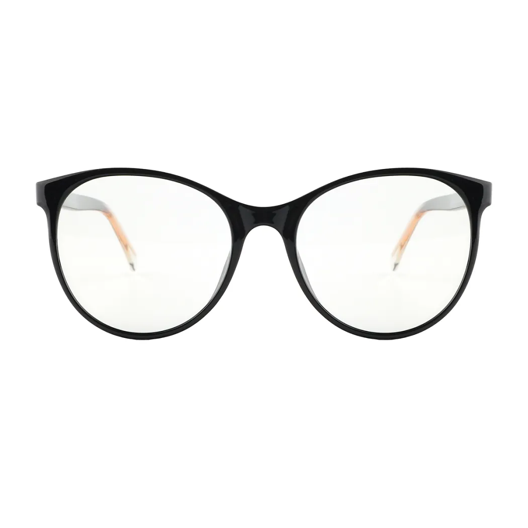 Oval Black Eyeglasses