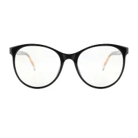 Oval Black Eyeglasses