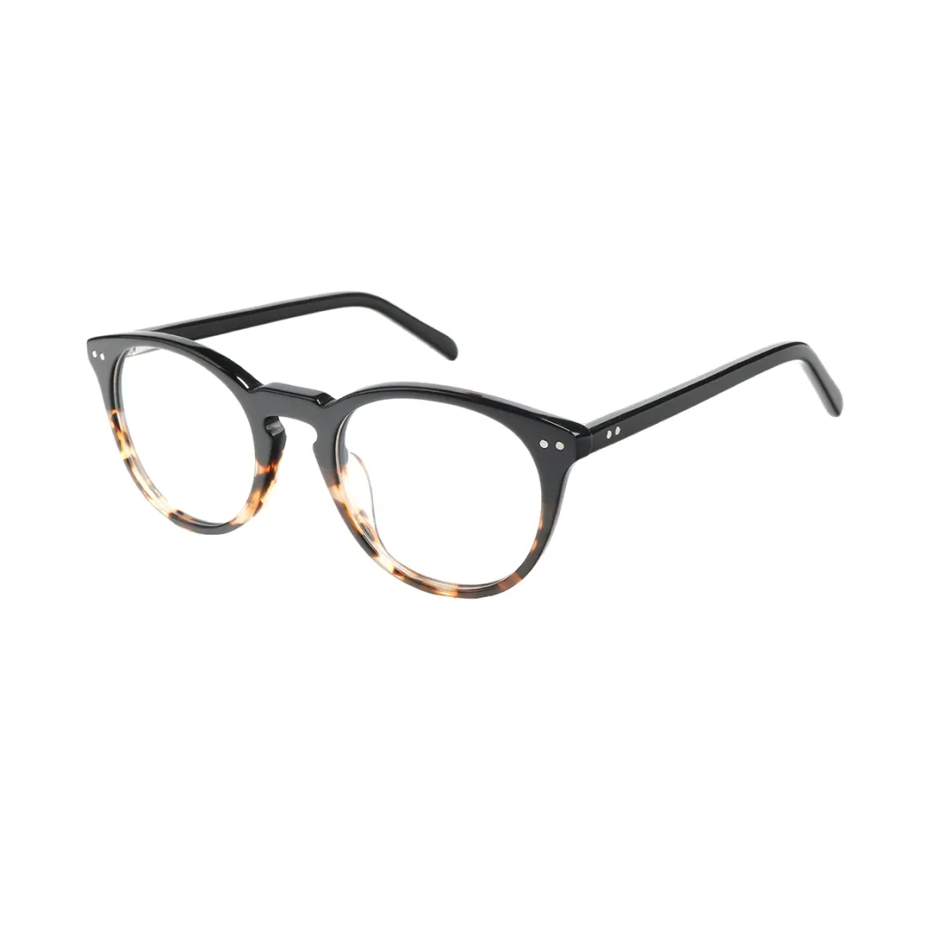 Oval Black/Tortoiseshell Eyeglasses