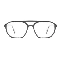 Aviator Dark Gray Eyeglasses