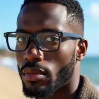 Rectangle Black Eyeglasses