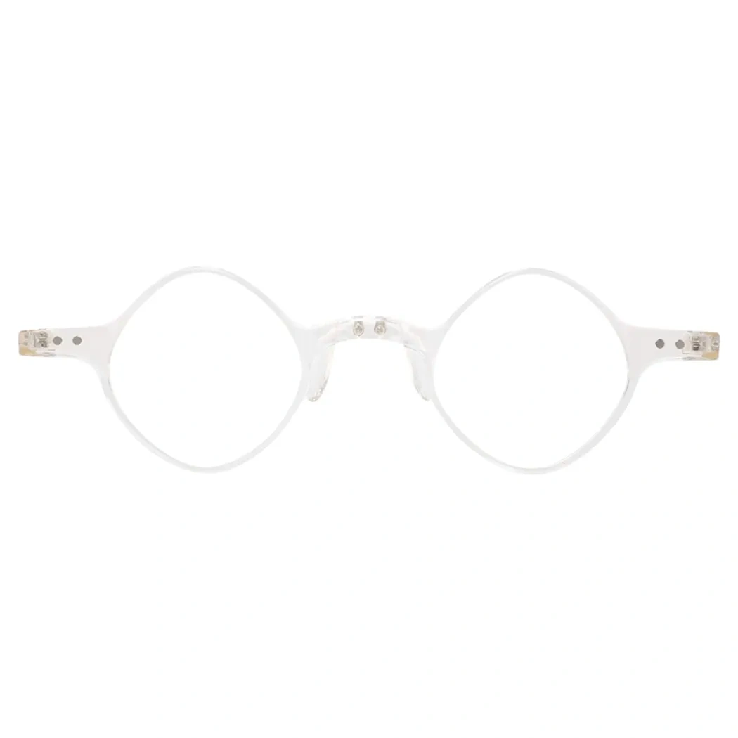 Round White Reading Glasses