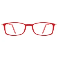 Rectangle Red Reading Glasses